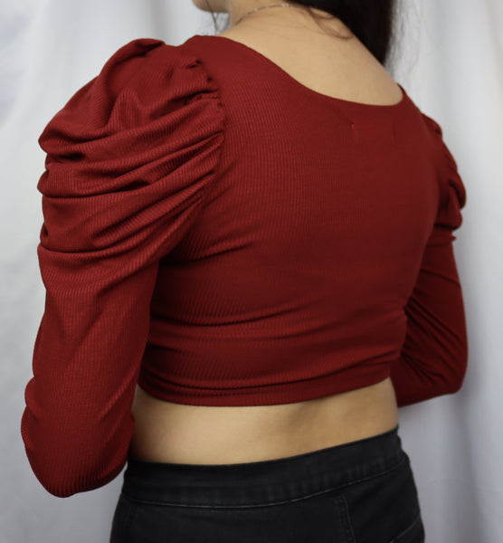 Callie Ruched Crop Top