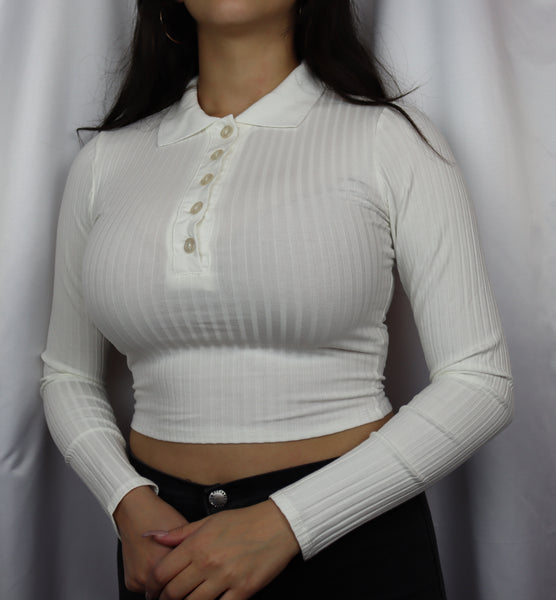 Bree Polo Top (White)