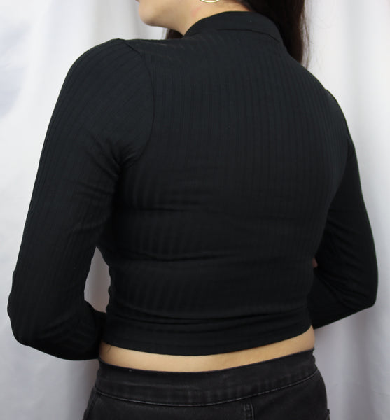 Bree Polo Top (Black)